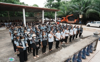 เข้าร่วมพิธีฌาปนกิจศพ ณ บ้านโนนม่วง ต.โสมเยี่ยม อ.น้ำโสม จ.อุดรธานี