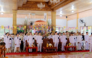 เข้าร่วมพิธีทอดกฐิน และมีการประกอบพิธีบำพ็ญกุศลสัตตมวาร (ครบ 7 วัน) อุทิศถวายเป็นพระราชกุศลเเด่สมเด็จพระนางเจ้าสิริกิติ์ พระบรมราชินีนาถ พระบรมราชชนนีพันปีหลวง