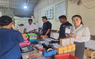 ลงพื้นที่สนับสนุนสินค้าและเยี่ยมกลุ่มวิสาหกิจชุมชนบ้านสมุนไพรภูก้อน ที่ตั้งอยู่ในพื้นที่หมู่ 6 ตำบลโสมเยี่ยม อำเภอน้ำโสม จังหวัดอุดรธานี