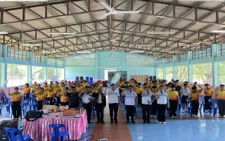 เข้าร่วมพิธีประชุมเชิงปฏิบัติการเรื่องการปฐมพยาบาลเบื้องต้น และการช่วยฟื้นคืนชีพขั้นพื้นฐานแก่แกนนำสุขภาพและนักเรียนตำบลโสมเยี่ยม ประจำปีงบ 2569
